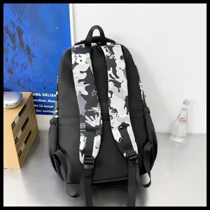 Sac à dos de travail camouflage tendance pour étudiants école voyage utilisation quotidienne.