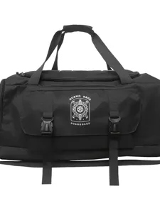 Grand sac de voyage noir grande capacité camping plein air sac bandoulière sport voyage.