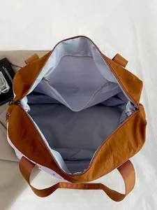 Grand sac de sport imprimé étoiles, fourre-tout spacieux pour voyage, école et camping en plein air.