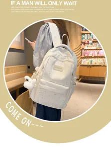 Leuke Koreaanse stijl sterren print rugzak voor tienermeisjes casual schooltas mode tas