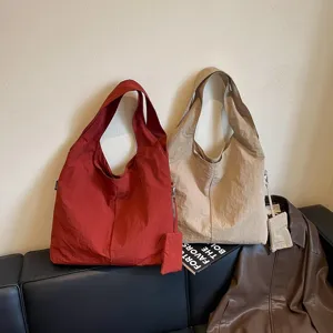 Stile coreano grande borsa tote rilassata borsa a tracolla casual borsa rétro donna quotidiana