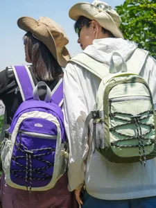 Leichter Outdoor Wanderrucksack Farbblock Funktionaler Taktischer Rucksack Für Camping Reisen Unisex Nylon Tagesrucksack Tasche