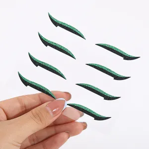 Self-adhesive glitter eyeliner stickers green black stage party eye makeup decorative strip