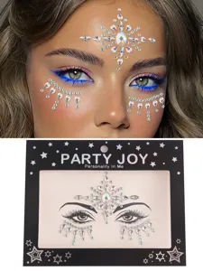 Glitzersteine Gesicht Strass Sticker für Festival Party Make-up Gesichtsschmuck Dekoration.