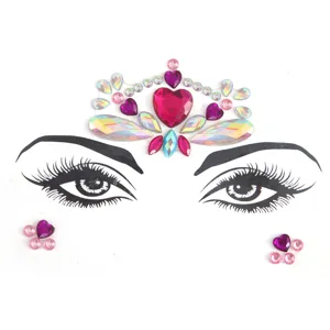Festival Gesicht Strass Steine Aufkleber Kristall Schmuck für Party Karneval Make-up art.