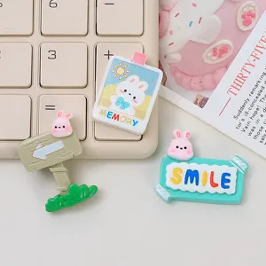 Cute cartoon resin accessories for DIY craft phone case and handmade jewelry decorating materials.