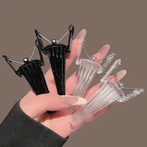 Hair root volumizing clips for high crown volume, seamless hair styling clips for bangs.
