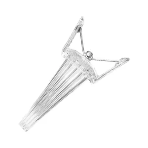 Hair root volumizing clip transparent plastic hair styling tool for fluffy bangs and crown.