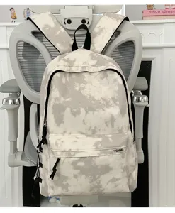 Fashionable tie-dye casual school backpack large capacity daypack for daily commute.