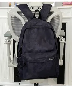 Casual tie-dye backpack for students and commuters, large capacity school bookbag
