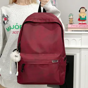 Stylish tie-dye canvas backpack for high school and college students, large capacity casual daypack.