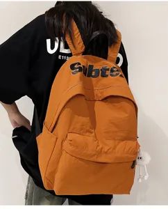 Zaino da scuola stile giapponese tendenza campus grande capacità per studenti, resistente e versatile.