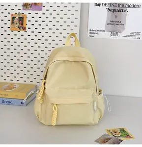 Minimalist student casual backpack versatile daily mini school bag for college teen girls