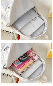Minimalist large capacity backpack stylish school book bag for daily travel and high school students