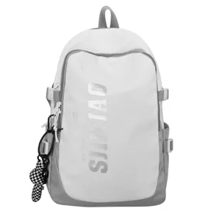 Large capacity student backpack stylish casual school bag for high school and college students