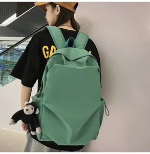 Large capacity minimalist school backpack casual stylish daypack for college students daily use.