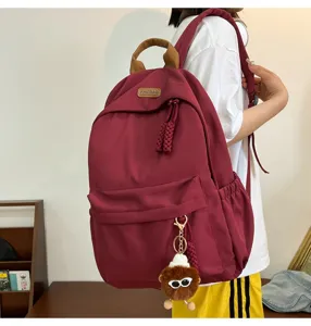 Korean style Harajuku school backpack for teen girls casual daypack stylish book bag