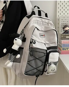Functional tactical style school backpack for students, large capacity and lightweight design.