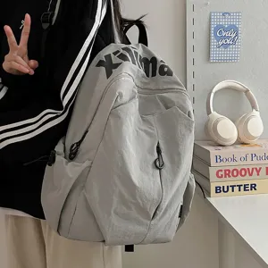 Casual lightweight waterproof backpack for students, large capacity travel school bag