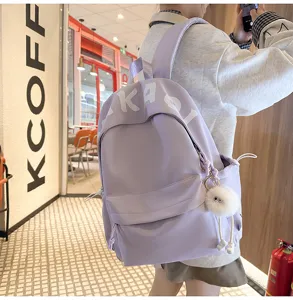 Stylish large capacity school backpack for women and students. Japanese style casual daily daypack.