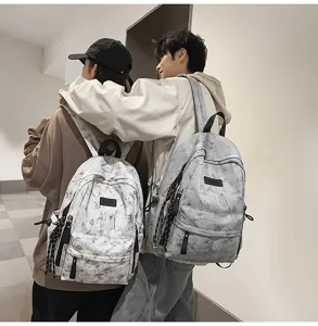 Japanese campus simple versatile backpack for students large capacity school bag casual rucksack
