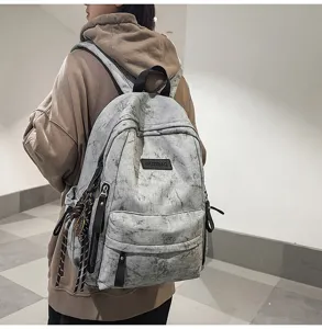 Japanese style campus minimalist versatile backpack for students large capacity school bag