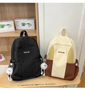 Lightweight waterproof casual backpack for women daily school travel large capacity bookbag