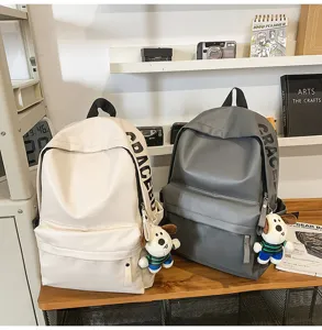 PU leather waterproof laptop backpack for women casual student school bag stylish daypack