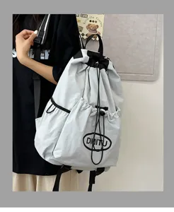 Lightweight drawstring backpack, casual sports travel mountain style backpack for men and women