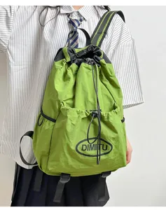 Lightweight drawstring backpack for outdoor sports, travel and casual daily use with durable fabric.