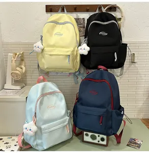 Mochila escolar informal para niñas estudiantes bolsa de día elegante multicolor
