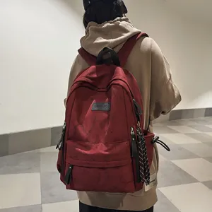 Japanese Casual Nylon Backpack Large Capacity School Bookbag For Teen Girls Boys College Students Travel Daypack