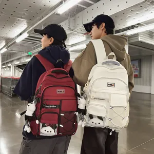 2026 New School Backpack Large Capacity Lightweight Spine-Protecting Student Bag for Teens