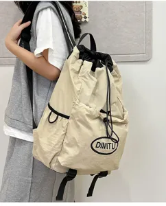 Lightweight drawstring backpack for outdoor sports, casual travel, and daily commute.