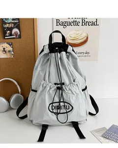 Lightweight drawstring backpack for outdoor sports, travel, and casual daily use with durable fabric.