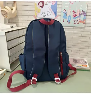 Mochila casual elegante de lona para estudiantes bolsa escolar practica para chicas uso diario