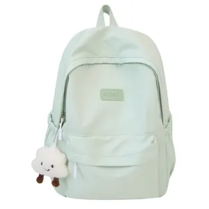 Mint green school backpack for high school girls college style casual daypack cute style