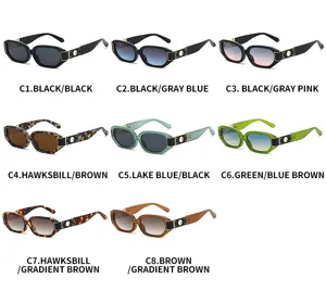 Polygon sunglasses detail showing frame and lens color variations for fashion wear.