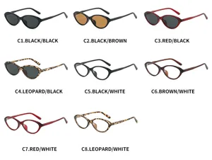 Retro fashion cat-eye sunglasses for men and women, classic small frame sun glasses 2026.