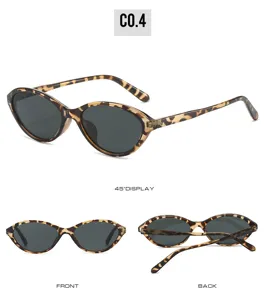 Retro tortoiseshell cat eye sunglasses for men and women, fashion small frame sun glasses.