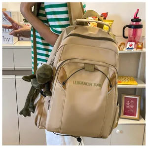 Lightweight travel mountaineering backpack for women, student schoolbag with large capacity.