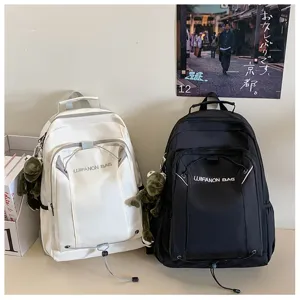 Large capacity casual backpack for women, stylish student school bookbag and travel daypack.