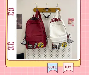 Korean ins style large capacity backpack for students casual school book bag daily use
