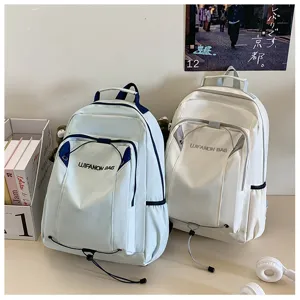 Casual large capacity travel backpack for students, waterproof school bag with multiple pockets