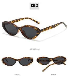 Detailed view of retro oval cat-eye sunglasses with stylish tortoiseshell frame for daily wear.