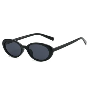 Vintage retro oval cat eye sunglasses for women stylish black sun glasses uv400 new