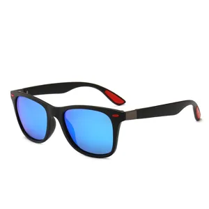 Polarized sunglasses for men and women UV protection classic driving sun glasses black blue