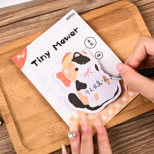 Schattige gevormde kat plaknotities memo blok kleverige kawaii briefpapier levering