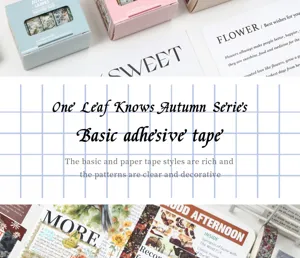 Washi tapenset herfstbladeren decoratieve plakband voor DIY dagboek plakboek planner