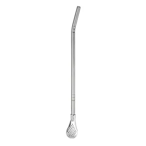 Stainless Steel Yerba Mate Bombilla Straw Spoon and Filter Stirring Spoon for Tea